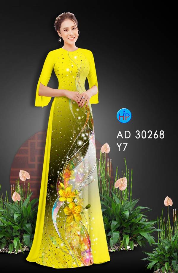 1610940913 160 vai ao dai dep hoa in 3D (6)